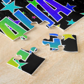 "NATALIA" Voornaam, geun "HAPPY BIRTHDAY" Legpuzzel (Zijkant)