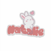 Natalie Bunny Sticker (Voorkant)
