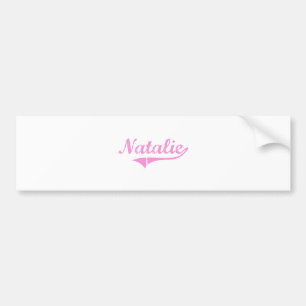 Natalie Classic Style Name Bumpersticker