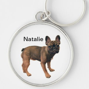 Natalie Fawn Colored French Bulldog Puppy Sleutelhanger