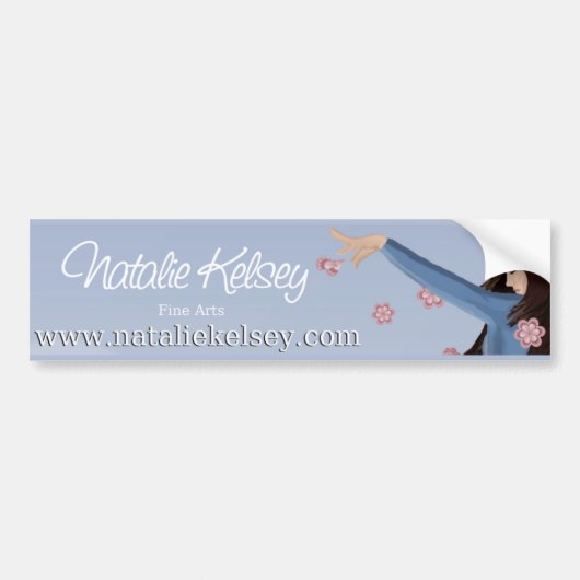 Natalie Kelsey Fine Arts Bumpersticker (Voorkant)