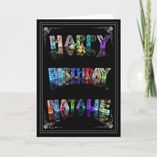 Natalie - Naam in het wenskaart van Lichten (Foto) Kaart (Voorkant)