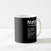 NATALIE Nutrition Personalized Name Funny Christma Koffiemok (Voorkant rechts)