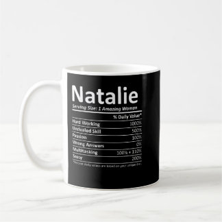 NATALIE Nutrition Personalized Name Funny Christma Koffiemok