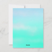 Natalie, papieren Ornament Kaart (Achterkant)