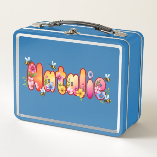 Natalie - Personalized Bee Lunch Box (Voorkant)
