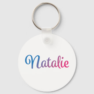 Natalie Stylish Cursive Sleutelhanger