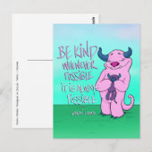 Natalie the Monster, briefkaart (Voorkant / Achterkant)