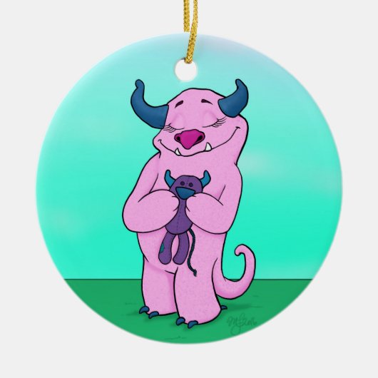 Natalie, versiering keramisch ornament (Voorkant)