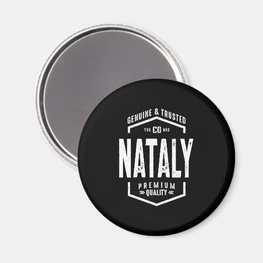 Nataly Personalized Name Birthday Gift Magneet (Voorkant / Achterkant)