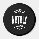Nataly Personalized Name Birthday Gift Magneet (Voorkant)