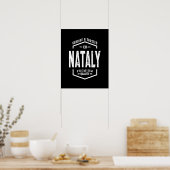 Nataly Personalized Name Birthday Gift Poster (Keuken)