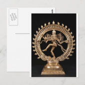 NATARAJ HINDU GOD BRIEFKAART (Voorkant / Achterkant)