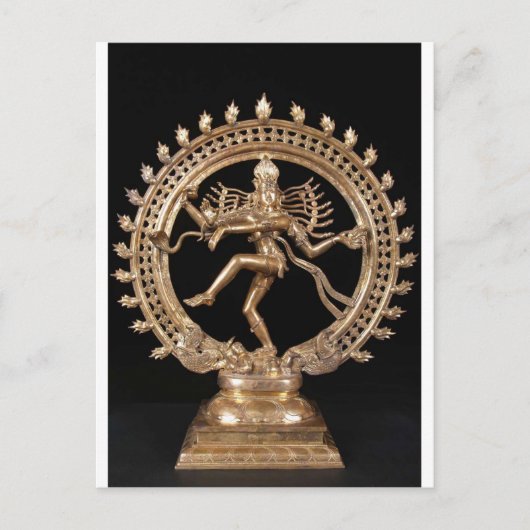 NATARAJ HINDU GOD BRIEFKAART (Voorkant)
