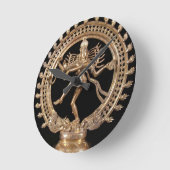NATARAJ HINDU GOD RONDE KLOK (Hoek)