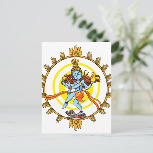 Nataraja Briefkaart (Staand voorkant)