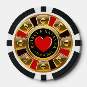 Natasha2 Vegas Casino Chip Rood & Zwart