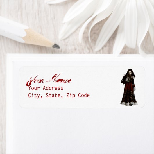 Natasha-adreslabel Etiket (Insitu)