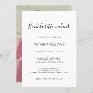 Natasha Foto Bachelorette Weekend met reisroute Kaart