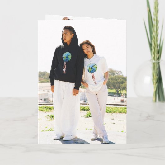 Natasha Foto Monogram Moderne bruiloft (Achterkant)