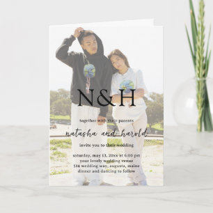Natasha Foto Monogram Moderne bruiloft