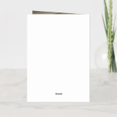 Natasha Foto Monogram Moderne bruiloft Folie Wenskaart (Achterkant)