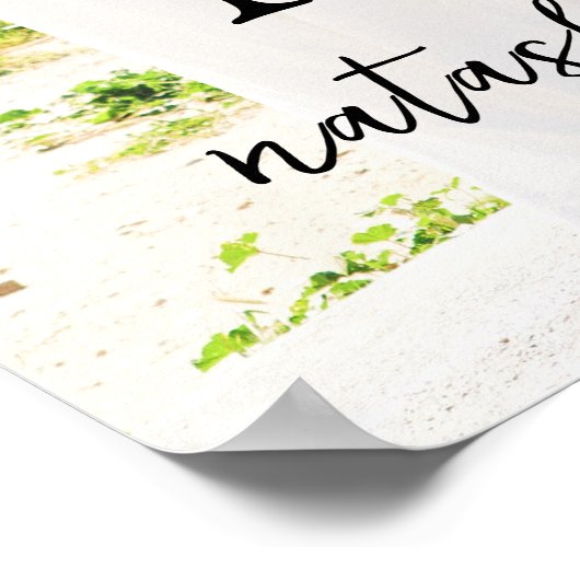 Natasha Foto Monogram Moderne bruiloft Poster (Hoek)