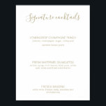 Natasha Gold Signature Drink Rustic Wedding Sign Poster<br><div class="desc">Deze elegante Handtekening Drink trouwbord kenmerkt een rustisch, gouden, handgeschreven kalligrafiemanuscript en schone typografie voor een chic, modern, minimalistisch uiterlijk. Ontworpen om te passen aan ons stijlvolle Natasha-bruiloft collectie. Ben zeker om de andere punten in dit collectie te doorbladeren om een verfijnde, gecoördineerde blik voor uw trouwdag te creëer. Als...</div>
