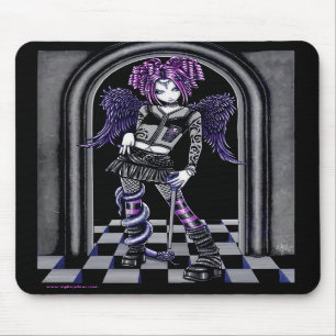 Natasha Gothic Pink Tattoo Angel Mousepad Muismat
