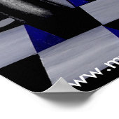 Natasha Gothic Pink Tattoo Angel Poster (Hoek)