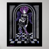 Natasha Gothic Tattoo Angel Poster (Voorkant)