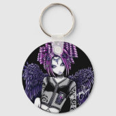 Natasha Gothic Tattoo Angel Sleutelhanger (Voorkant)