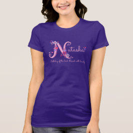 Natasha meisjes noemen monogram shirt