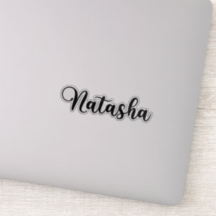 Natasha Naam - Handgeschreven kalligrafie Sticker
