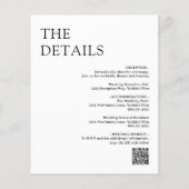 Natasha Photo Monogram Moderne Uitnodiging voor de (Achterkant)