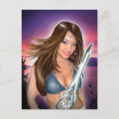 Natasha Portrait Briefkaart (Voorkant)