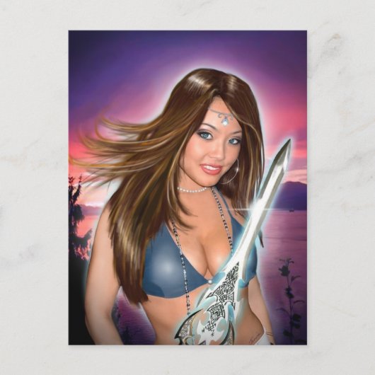 Natasha Portrait Briefkaart (Voorkant)