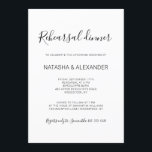Natasha Rustic Black Calligraphy repetitie diner Kaart<br><div class="desc">Deze eenvoudige, rustieke uitnodiging voor het "repetitiediner" heeft een neutraal, minimalistisch, zwart-wit kleurenpalet. Het beschikt over een schoon typografisch ontwerp dat is geaccentueerd met chique, handgeschreven, zwarte kalligrafiescript. Ontworpen als onderdeel van ons stijlvolle Natasha bruiloft collectie. Zorg ervoor dat je door de andere items bladert om een elegante, gecoördineerde look...</div>