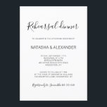 Natasha Rustic Black Calligraphy repetitie diner Kaart<br><div class="desc">Deze eenvoudige, rustieke uitnodiging voor het "repetitiediner" heeft een neutraal, minimalistisch, zwart-wit kleurenpalet. Het beschikt over een schoon typografisch ontwerp dat is geaccentueerd met chique, handgeschreven, zwarte kalligrafiescript. Ontworpen als onderdeel van ons stijlvolle Natasha bruiloft collectie. Zorg ervoor dat je door de andere items bladert om een elegante, gecoördineerde look...</div>