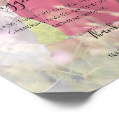 Natasha Unplugged Ceremony Photo Wedding Sign Poster (Hoek)