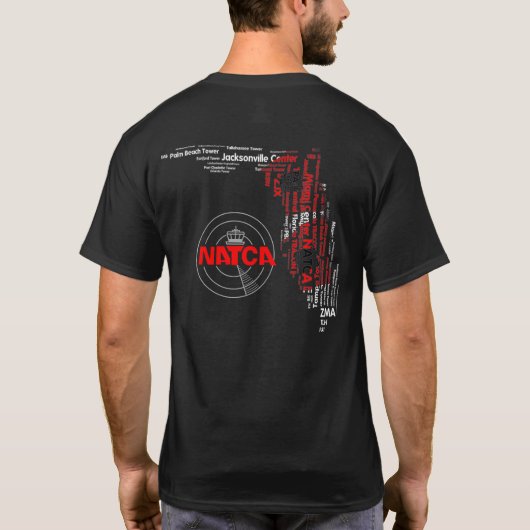 NATCA Florida Facilities met orkaanvlag T-shirt (Achterkant)