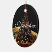 Natchez kerstboomversiering keramisch ornament (Links)