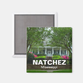 Natchez, Mississippi Antebellum vakantie souvenir Magneet (Voorkant / Achterkant)