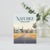 Natchez Mississippi Briefkaart (Staand voorkant)