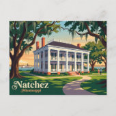 Natchez Mississippi Briefkaart (Voorkant)