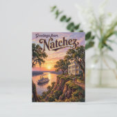 Natchez Mississippi Briefkaart (Staand voorkant)