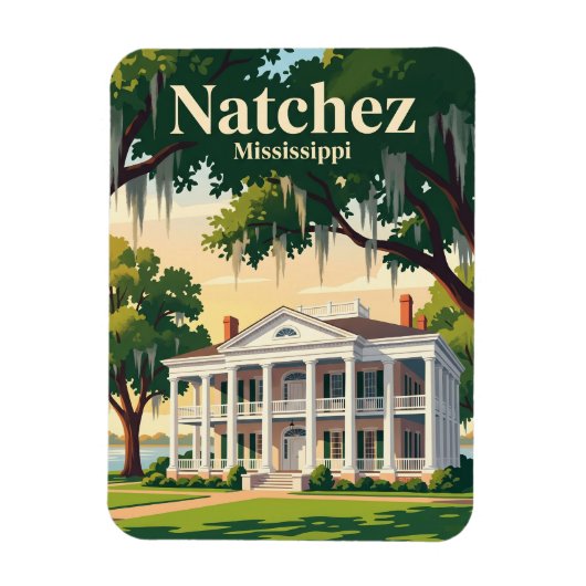 Natchez Mississippi Magneet (Verticaal)