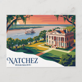 Natchez, Mississippi Mississippi Briefkaart