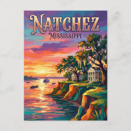 Natchez, Mississippi Mississippi Briefkaart