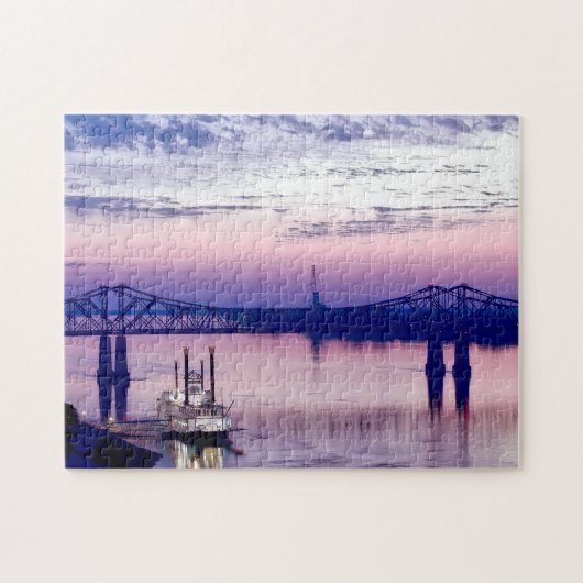 Natchez Mississippi-raderboot. Legpuzzel (Horizontaal)